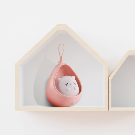 Lampka Dekoracyjna LED Akumulatorowa 0.5W 3000K Ciepła Różowa Kitty Sanico Goldlux