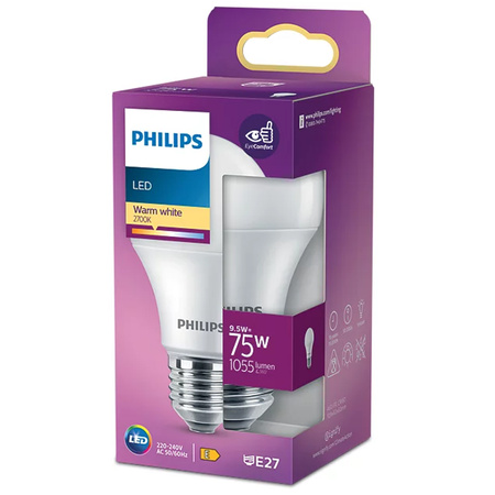 Żarówka LED E27 A60 7W = 60W 806lm 2700K Ciepła Biała PHILIPS