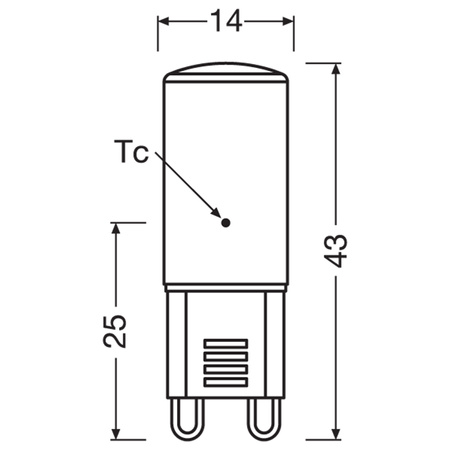 2x Żarówka LED Kapsułka G9 1.9W = 20W 200lm 2700K Ciepła 300° LED PIN Osram