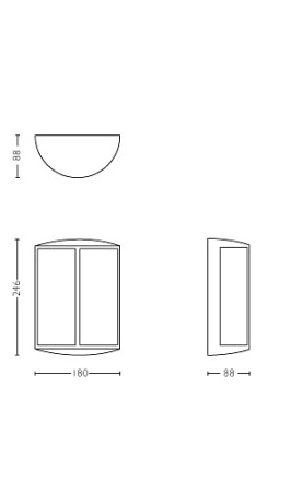 Kinkiet Ogrodowy Lampa Elewacyjna Zewnętrzna LED 6W 600lm 2700K IP44 Antracyt Stock Philips