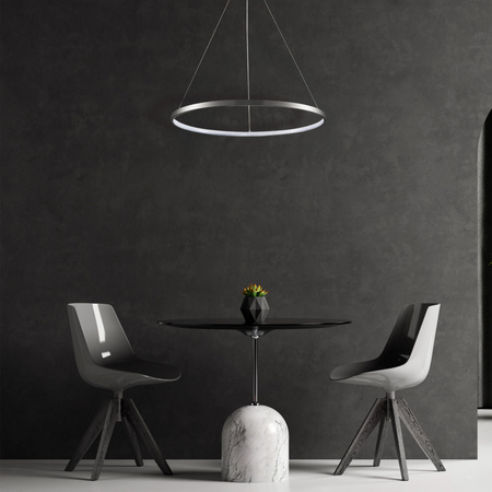 Lampa Wisząca LED Zwis 20W 2600lm 4000K Neutralna 120° Srebrna LEA Sanico Goldlux