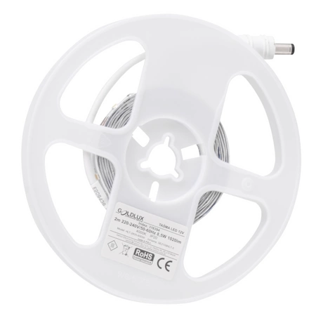 Taśma Pasek LED z Czujnikiem Ruchu i Zmierzchu 8.5W 1020lm 4000K Neutralna 220-240V Biała 2m Sanico Goldlux