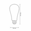 Żarówka LED E27 ST64 5,5W 470lm 1800K-2700K 320° Filament GOLDLUX (Polux) Smart WiFi TUYA