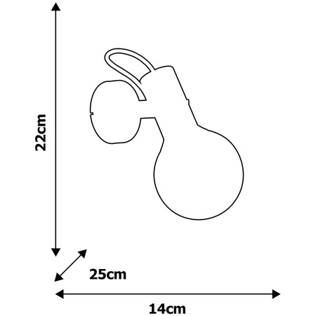 Kinkiet lampa ścienna ruchoma biało-srebrna MiLAGRO AURIS 1x E14