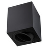 Oprawa Natynkowa HALOGENOWA Ruchoma GU10 Kwadratowa Czarna 84mm