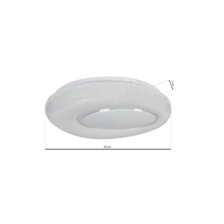 Plafon LED Lampa Sufitowa Natynkowa BONO 52W LED Ø480 mm Milagro