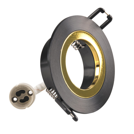 Oprawa Podtynkowa Spot Oczko GU10 Czarna FEBE Sanico Goldlux