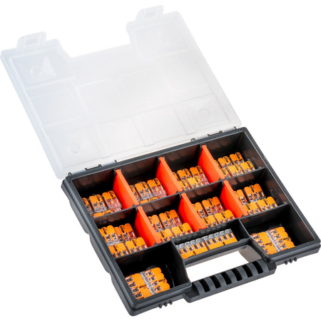 Szybkozłączki Złączki Instalacyjne WAGO Zestaw 60 sztuk - 25x 221 2x4mm + 25x 3x4mm + 10x 5x4mm