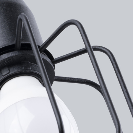 Lampa Ścienna Kinkiet E14 Geometryczna Nieregularna Czarna Nowoczesna Beluci Sollux