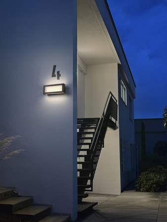 Kinkiet Ogrodowy Lampa Elewacyjna Zewnętrzna LED 10W 700lm 3000K Ciepła Szary IP54 Endura Osram