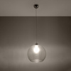 Lampa Sufitowa Wisząca Zwis Kula E27 Okrągła Transparentna Minimalistyczna Ball Sollux