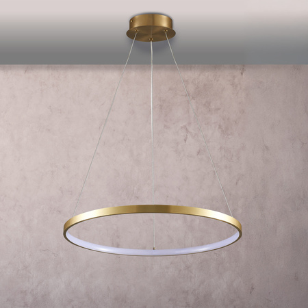 Lampa Sufitowa LED Wisząca Zwis 20W 2600lm 4000K Neutralna 120° Złota LEA Sanico Goldlux