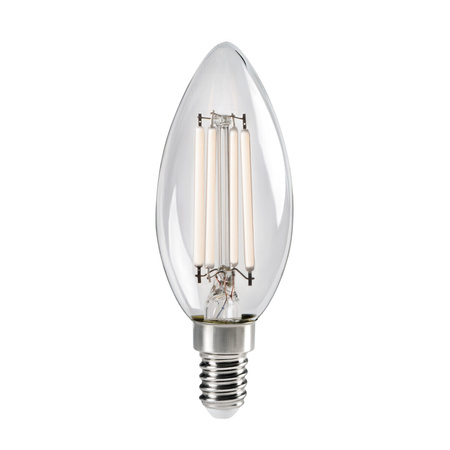 Żarówka LED E14 Edison C35 4.5W = 40W 470lm 2700K Ciepła Przezroczysta XLED Filament Kanlux