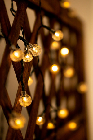 GIRLANDA SOLARNA ogrodowa OZDOBNA Łańcuch Świetlny 30 Kuleczek 2700K ciepła GOLDLUX (Polux)