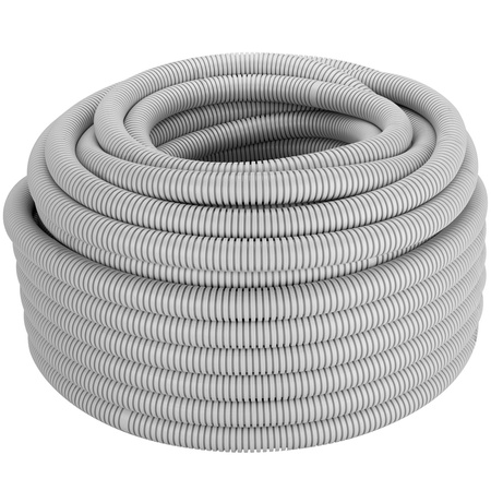 Rura Karbowana RKGL 20mm 320N Peszel z Pilotem do Zabezpieczania Kabli 25m Szary AKS ZIELONKA