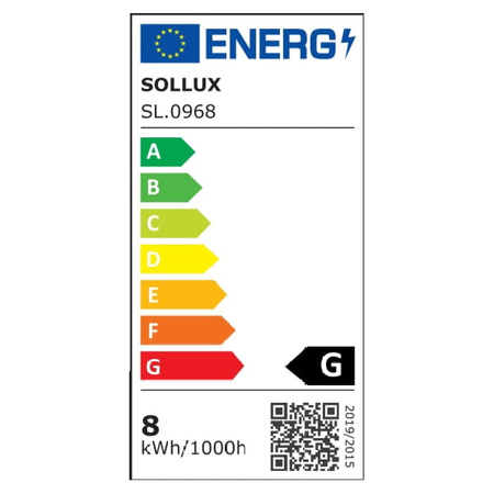 Żarówka LED E27 Kulka 8W 620lm 3000K Ciepła Sollux