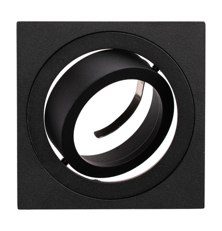 Oprawa Natynkowa HALOGENOWA Ruchoma GU10 Kwadratowa Czarna 84mm
