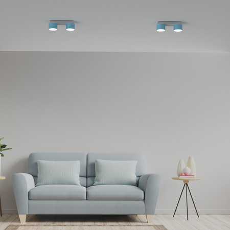 Lampa Sufitowa DIXIE Niebieska Biała 2xGX53 Milagro