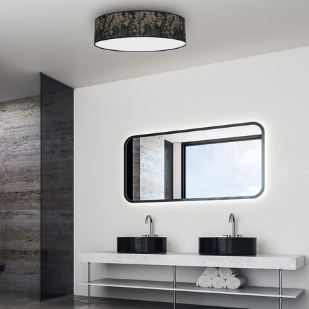 Plafon LED Lampa Sufitowa SATINO Złota 3xE27 Ø50cm Milagro