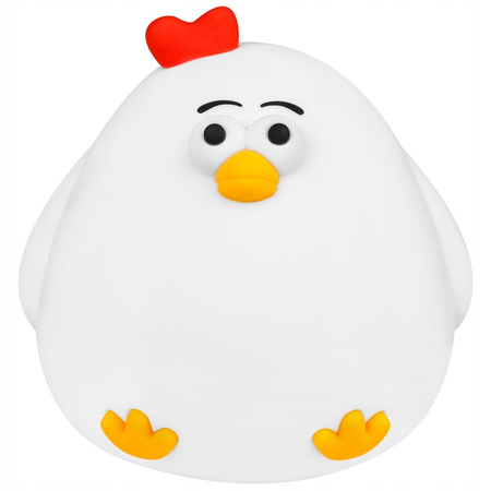 Lampka Nocna LED Biurkowa Stołowa Dziecięca 1W 17lm 3000K Ciepła 360° Biały Kurczak Masterled