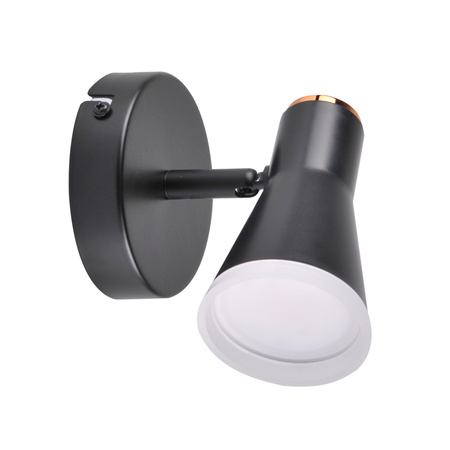Kinkiet ruchomy lampa ścienna regulowana 4,2W LED BERG 1 czarny 3000K GOLDLUX (Polux)