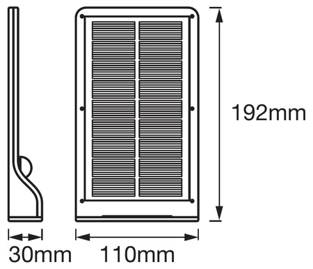 Naświetlacz Ścienny LED Przenośny Nad Drzwi Bateryjny 3W 320lm 4000K IP44 Biały Z Czujnikiem Ruchu i Zmierzchu Door LED Ledvance