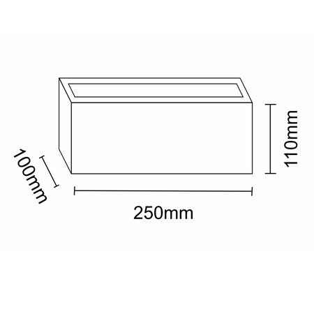 Lampa Ogrodowa Kinkiet Elewacyjny TOKIO E27 IP54 Czarna GOLDLUX (Polux)