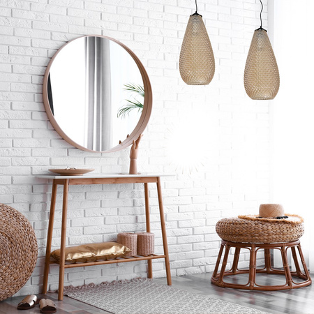 Lampa wisząca bursztynowa metal+szkło MiLAGRO PETRA 1x E27