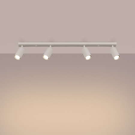 Lampa Sufitowa Reflektor Tuba Spot 4x GU10 Beżowa Ring Bittersweet Shimmer SL.1498 Sollux