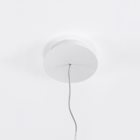 Lampa Sufitowa LED Wisząca RIO 30W 3000K Żyrandol Okrągła 55cm Biała SOLLUX