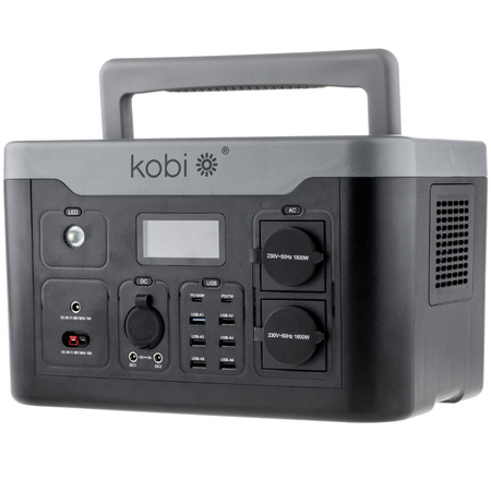 Bank Magazyn Energii Powerbox Przenośna Mobilna Stacja Zasilania 1800W Premium KOBI