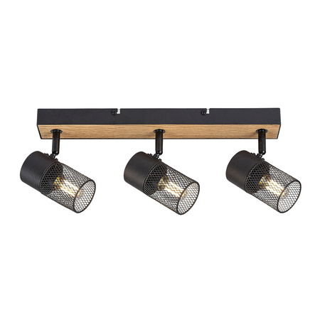 Lampa Sufitowa Punktowa Reflektor Spot 3x E14 Brązowy Industrialny Metta 71153 Rabalux