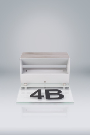 Lampa Ogrodowa LED Podświetlany Numer Domu Kinkiet Elewacyjny DOOR 6W IP54 Srebrna Volteno