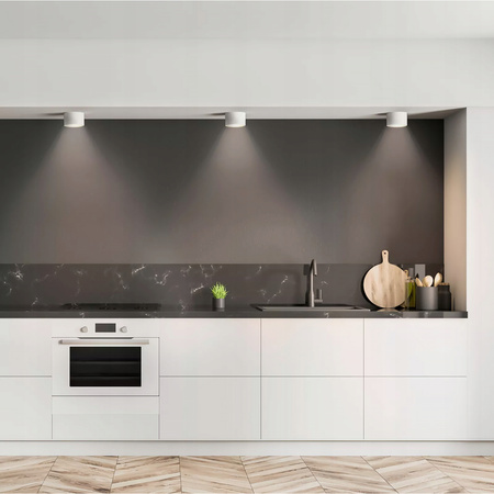 Oprawa Natynkowa LED GRANDI Halogenowa Sufitowa GX53 IP54 Tuba Okrągła Biała