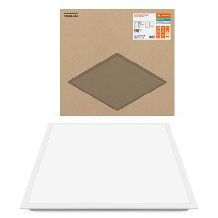 Panel LED Oprawa Lampa Sufitowa 33W 3630lm 3000K Ciepła Ściemnialna Natynkowa Podtynkowa Biały 60x60cm Compact Ledvance