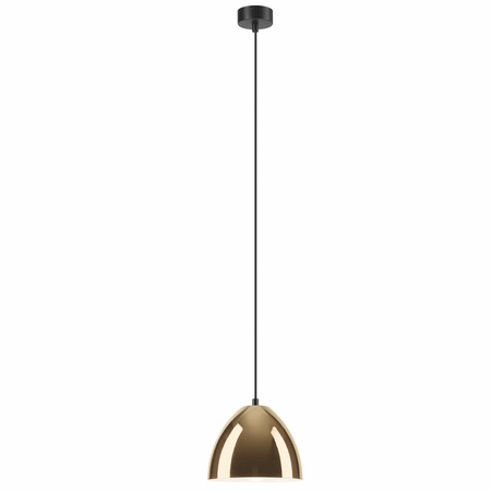 Lampa Wisząca Sufitowa MIA E27 Czarna Złota LM-1.130 Lamkur