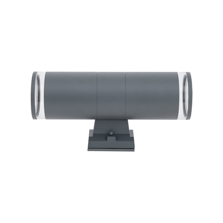 Lampa Ogrodowa Zewnętrzna Kinkiet Elewacyjny Oprawa Natynkowa E27 Grafitowa Wodoodporna IP44 Nowoczesna ROCK PRO 10688 Nowodvorski