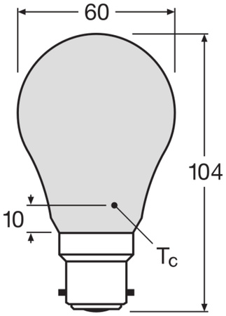 Żarówka LED A60 B22d 6.5W = 60W 806lm 6500K Zimna 300° Retrofit Filament CLASSIC Osram
