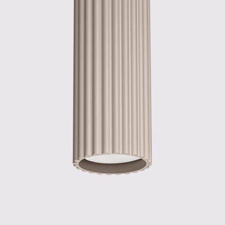 Lampa Wisząca Sufitowa GU10 Aluminiowa Taupe Karbon Deep Space SL.1759 Sollux