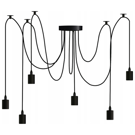 Lampa wisząca sufitowa ARANE PAJĄK 6 ramion do LED 6x E27 LUMILED