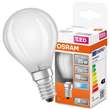 Żarówka LED E14 P45 3W = 25W 250lm 4000K Neutralna 300° OSRAM STAR Retrofit CLASSIC