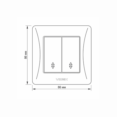 Przełącznik Włącznik Schodowy 2-biegunowy 10A Natynkowy Czarny BINERA VIDEX