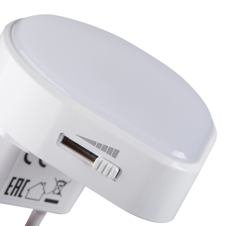 Lampka do Gniazdka Nocna LED Wtykowa Ozdobna 0.5W 30lm 3000K Ciepła Biała Ulov Kanlux