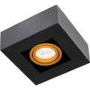 Oprawa Natynkowa HALOGENOWA Ruchoma GU10 Kwadrat Czarna 85mm NEMO