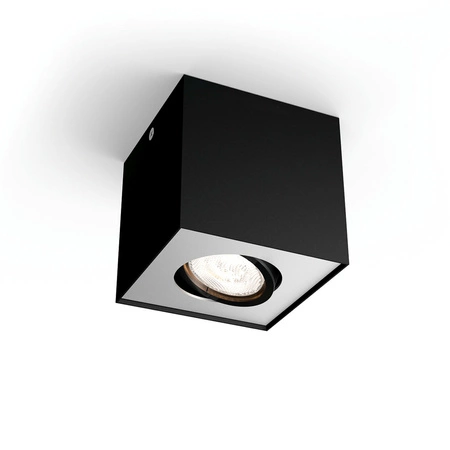 Oprawa Natynkowa Lampa LED 4.5W 500lm 2200-2700K Ściemnialna WarmGlow Czarna Box Philips