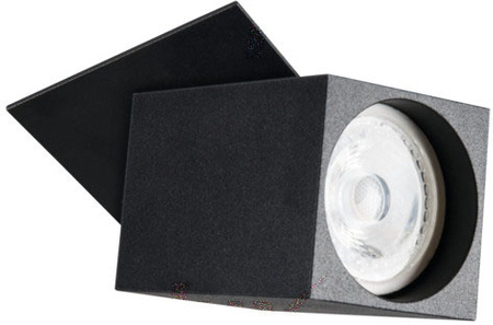 Oprawa sufitowa punktowa ruchoma czarna SPOT CHIRO GU10 kwadratowa Kanlux