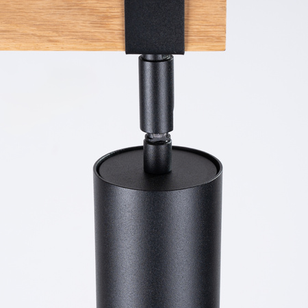 Lampa Sufitowa Oprawa Natynkowa SPOT TUBA Reflektor 2x GU10 Tubularna Czarna Brązowa Skandynawska Fager Sollux