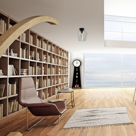 Lampa Sufitowa SANTIAGO CLEAR 1xE27 Milagro