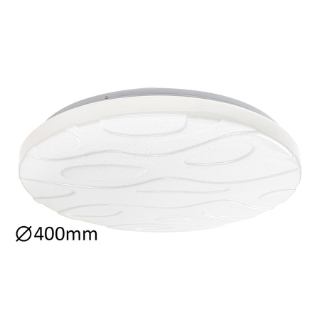 Plafon LED Lampa Sufitowa Oprawa Ścienna Natynkowa 24W 2000lm 3000-6500K CCT Ściemnialna Pilot Biały Nowoczesny Mason Rabalux