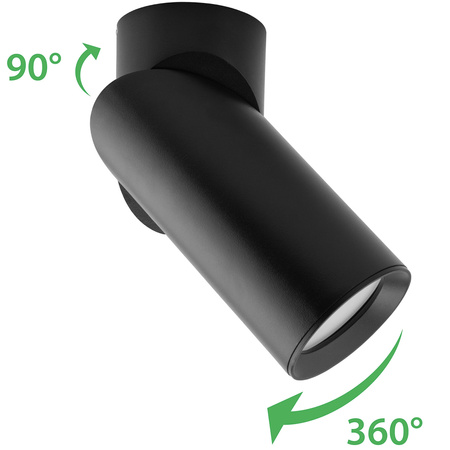 Lampa Sufitowa Plafon SPOT TUBA Reflektor Oprawa Halogenowa Skośna GU10 TABULA LUMILED